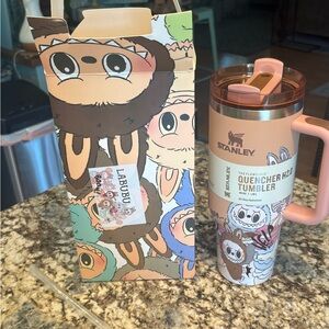 Stanley blush colored Labubu